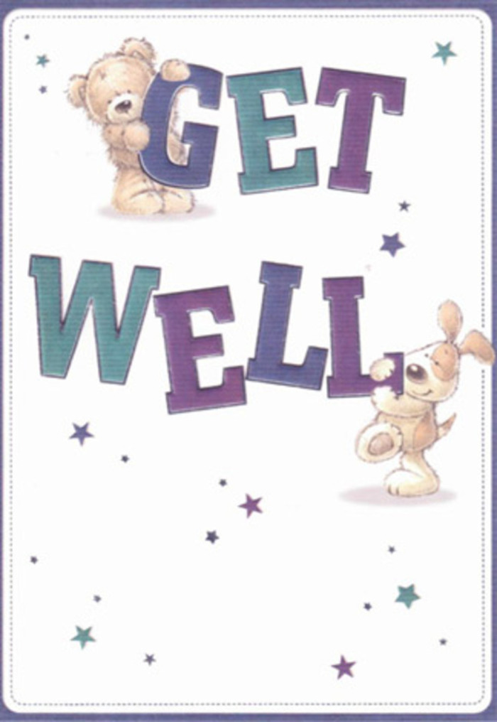 A celebration of gentle encouragement is vividly rendered in this heartening get well card, rooted in the friendly charm of Beckenham. Here, the harmonious bond between a cheerful bear and an affectionate puppy beams from the paper, their figures surrounded by playful, hand-drawn stars that sail across the composition, as if scattering good wishes through the fresh air of Croydon Road. The bold, oversized letters-awash in hues of purple and aqua-display a touching confidence that reassures with every glance. There's an almost tangible softness to the details: the bear's comforting fur, the puppy's downy ears, each inviting the tactile imagination just as a bouquet might draw the senses in through fragrance and touch. Sending such a card in tandem with a hand-arranged floral bouquet from Beckenham Flowers becomes a gesture layered with positivity and heartfelt affection. The light, airy palette and affectionate illustrations offer an atmosphere just right for uplifting spirits and strengthening connections within our Beckenham community.